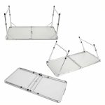 Set camping, picnic, reglabil, masa + 4 scaune pliabile, aluminiu, Casaria - imagine 4