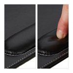 Mousepad ergonomic, Relaxdays, cu gel, piele ecologica, antiderapant, dimensiune 26.5x23x1.5 cm, negru - imagine 2