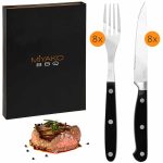 Set ustensile din inox pentru gratar 4 piese + tacamuri din inox 16 piese - imagine 4