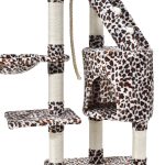 Ansamblu joaca pentru pisici, Buffy leopard, 50x40x118 cm, Juskys - imagine 4