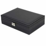 Set de birou, organizator de birou din piele ecologica + caseta ceasuri si bijuterii + mousepad ergonomic - imagine 12