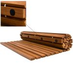 Covoras de baie, din lemn de salcam, 80 x 50 cm, certificare FSC®, Casaria - imagine 7