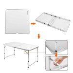 Set pliabil camping, picnic, masa + 4 scaune, aluminiu, Casaria - imagine 3