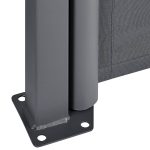 Paravan separator lateral Dubai, retractabil, pentru gradina, 300x180 cm, gri inchis, impermeabil si reglabil - imagine 8
