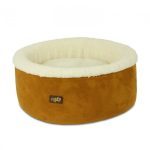 Culcus pentru animale de companie, maro deschis, diametru 40 cm