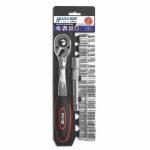Set chei tubulare cu clichet de 1/2'', Cr-V, 12 piese