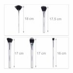 Set trusa de machiaj "Glam to go" si pensule machiaj DeLuxe, 5 piese in cutie - imagine 5