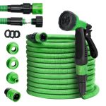 Furtun de udat TILLVEX, extensibil pana la 15 m, flexibil, duza multifunctionala in 9 trepte cu accesorii incluse