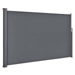 Paravan separator lateral Dubai, retractabil, pentru gradina, 300x180 cm, gri inchis, impermeabil si reglabil - imagine 9