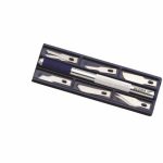 Set cutit pentru taieri de precizie, 12 lame, latime lama de 6 mm, Dedra