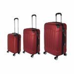 Set trolere pentru voiaj, 3 piese, marimi diferite S, M, L,  cu incuietoare, maner telescopic si roti - imagine 3