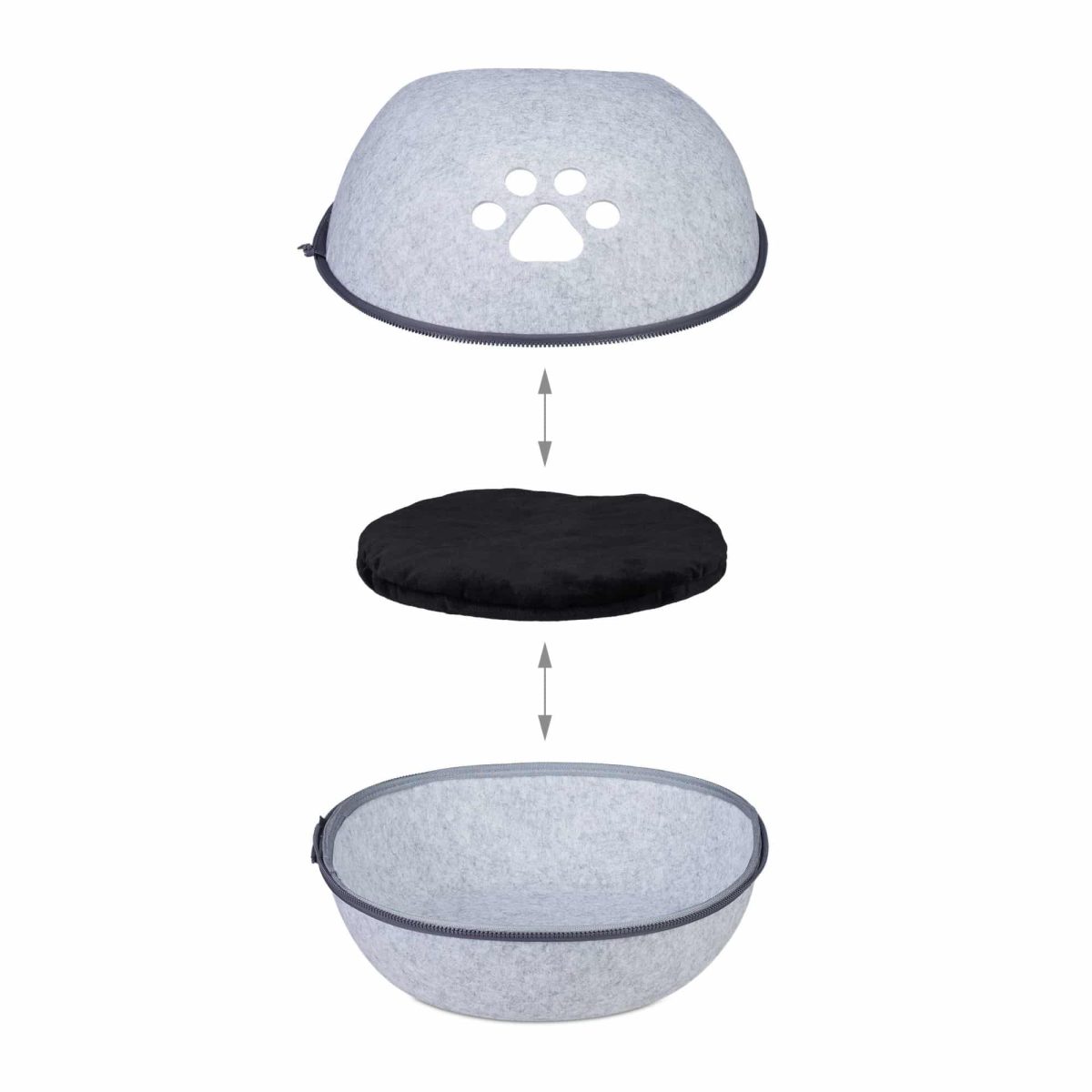 Culcus de pisici, 2 in 1, Relaxdays - imagine 3