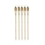 Set faclii/torte din bambus, 5 bucati, 90 cm, cu rezervor 213 ml