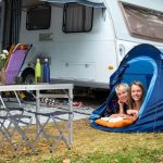Set camping pliabil, masa + 4 scaune pliabile,aluminiu, Relaxdays - imagine 5