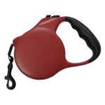 Lesa retractactabila cu maner ergonomic si buton de franare, 4 metri, rosu, Safety