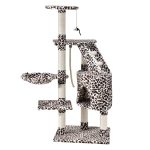 Ansamblu joaca pentru pisici, Buffy leopard, 50x40x118 cm, Juskys