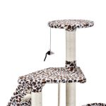 Ansamblu joaca pentru pisici, Buffy leopard, 50x40x118 cm, Juskys - imagine 7