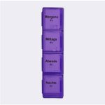Cutie pentru pilule/medicamente cu etui din piele ecologica, 7 zile x 4 compartimente - imagine 8