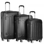 Set trolere pentru voiaj, 3 piese, marimi diferite S, M, L,  cu incuietoare, maner telescopic si roti - imagine 2