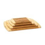 Set 4 tocatoare dimensiuni diferite + suport, din bambus - imagine 6