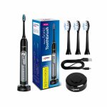 Periuta de dinti electrica Sonic, 5 moduri de functionare, temporizator, 3 nivele de putere, negru