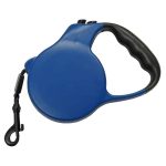 Lesa retractactabila cu maner ergonomic si buton de franare, 4 metri, albastru, Safety