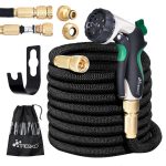 Furtun de udat Premium, extensibil pana la 30 m, flexibil, 10 functii, suport de perete cu accesorii incluse