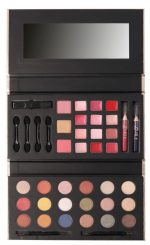 Set trusa de machiaj "Glam to go" si pensule machiaj DeLuxe, 5 piese in cutie - imagine 11