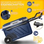 Lada frigorifica cu compresor, electrica, 40 litri, congelator electric, control prin aplicatie WiFi, 12/24 V, 230 V, frigider pana la -20 °C, pentru masina, camion, camping, albastru - imagine 2