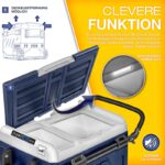 Lada frigorifica cu compresor, electrica, 40 litri, congelator electric, control prin aplicatie WiFi, 12/24 V, 230 V, frigider pana la -20 °C, pentru masina, camion, camping, albastru - imagine 9
