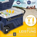 Lada frigorifica cu compresor, electrica, 40 litri, congelator electric, control prin aplicatie WiFi, 12/24 V, 230 V, frigider pana la -20 °C, pentru masina, camion, camping, albastru - imagine 7