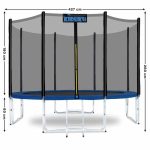 Trambulina KIDUKU® pentru exterior, impermeabila si rezistent la UV, diametru 427 cm, greutate maxima suportata 150 kg - imagine 7