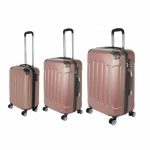 Set trolere pentru voiaj, 3 piese, marimi diferite S, M, L,  cu incuietoare, maner telescopic si roti - imagine 4
