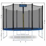 Trambulina KIDUKU® pentru exterior, impermeabila si rezistent la UV, diametru 305 cm, greutate maxima suportata 150 kg - imagine 2