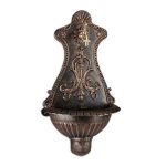 Chiuveta de perete "Vintage Elegant" cu robinet si lavoar, bronz