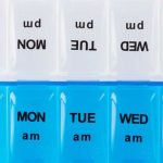 Cutie pilule/organizator medicamente 7 zile x 2, pentru dimineata si seara , Relaxdays - imagine 3
