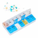 Cutie pilule/organizator medicamente 7 zile x 2, pentru dimineata si seara , Relaxdays - imagine 4