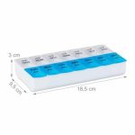 Cutie pilule/organizator medicamente 7 zile x 2, pentru dimineata si seara , Relaxdays - imagine 8