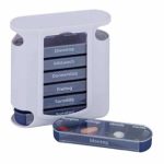 Cutie pilule/organizator medicamente 7 zile x 4 compartimente, Relaxdays