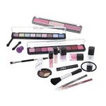 Trusa de machiaj "Merry Berry", 38 de piese, fard de ochi, obraz, iluminator, constructie sprancene, luciu de buze, rimel, creion ochi si buze, pensule, burete, oje si oglinda - imagine 4