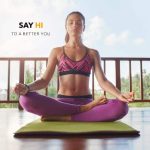 Saltea fitness, yoga, pilates, aerobic, gimnastica si wellness TRESKO®, curea de transport, anti-alunecare, 185 x 60 x 1.5 cm, lila - imagine 5