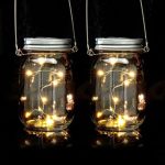 Set 2 lampi solare decorative, instalatie LED, timp de iluminare maxim 6 pana la 8 ore