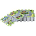 Covoras Puzzle "City" cu 9 piese, spuma EVA, protectie impotriva alunecarii, frigului, 90 cm x 90 cm - imagine 4