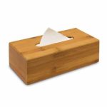 Cutie/suport servetele, din bambus, maro deschis , 24 x 12 x 7.5 cm