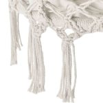 Scaun suspendat tip leagan/balansoar, interior/exterior, rezistent la intemperii, perna, capacitate 150 kg, crem - imagine 10