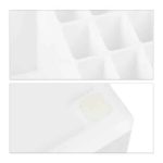 Organizator make-up si bijuterii, 16 compartimente si 8 sertare, acrilic alb, 24 x 14 x 30 cm - imagine 5