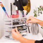 Organizator make-up si bijuterii, 16 compartimente si 8 sertare, acrilic transparent, 24 x 14 x 30 cm - imagine 7