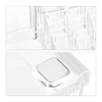 Organizator make-up si bijuterii, 16 compartimente si 8 sertare, acrilic transparent, 24 x 14 x 30 cm - imagine 5