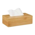 Suport servetele, bambus, maro natur, 8,5 x 27,5 x 15,5 cm