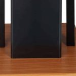 Perie toaleta cu suport hartie, compartiment smartphone, suport stativ, negru/maro, 78 x 18,5 x 18,5 cm - imagine 4
